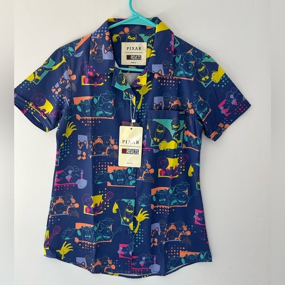RSVLTS Tops - RSVLTS PIXAR Graphic Button Down Shirt XS